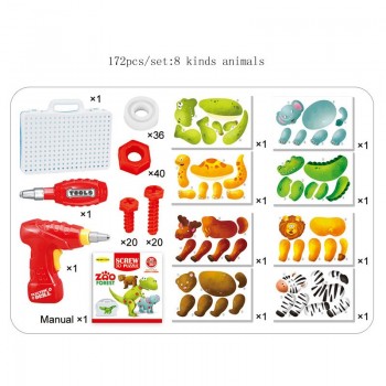 Building amp; Construction Toys Educational Screwing Blocks Screws Toys Kids Drill Screws Take Apart Toys Disassembly Toys For Boys