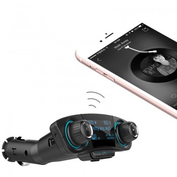 Hands Free Wireless Bluetooth FM Transmitter Aux Modulator Car Kit Car Audio MP3 Player With Dual USB Charger Car Accessories