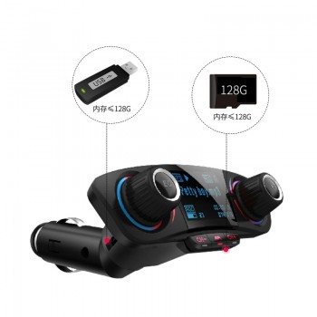 Hands Free Wireless Bluetooth FM Transmitter Aux Modulator Car Kit Car Audio MP3 Player With Dual USB Charger Car Accessories
