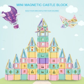 Nashan Macaron Color 399Pcs Magnetic Blocks Magnetic Designer Construction Set Magnet Toy  Educational Toys For Children Gifts