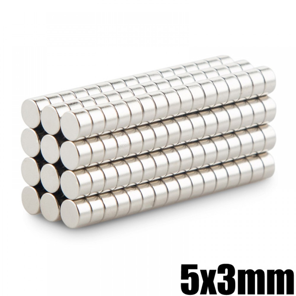 50Pcs 5x3 Super Magnet Blocks  5mm Magnetic  Ndfeb Strong Power Magnets Neo Cube Funny Toys 5mm x 3mm