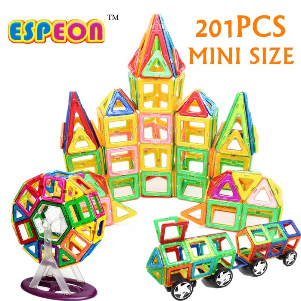 Espeon New 201pcs Mini Magnetic Blocks Building Construction Blocks Toy Bricks Magnet Designer 3D DIY Toys For Children