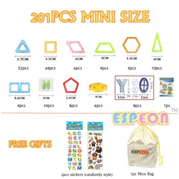 Espeon New 201pcs Mini Magnetic Blocks Building Construction Blocks Toy Bricks Magnet Designer 3D DIY Toys For Children
