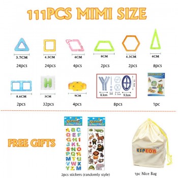 Espeon New 201pcs Mini Magnetic Blocks Building Construction Blocks Toy Bricks Magnet Designer 3D DIY Toys For Children