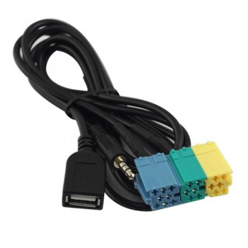 2 In 1 3.5MM amp; USB Plug Car Audio Adapter Car Video Audio Durable Adapter Cable Car AUX Line For Hyundai / Kia