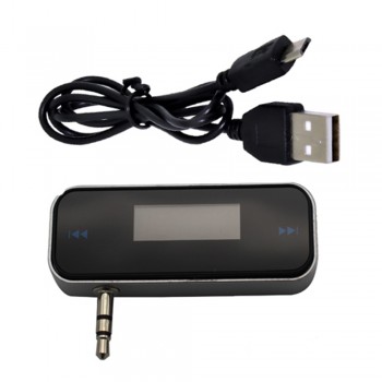 FM Transmitter Bluetooth Car Wireless 3.5mm In-car Music Audio Mp3 Player LCD Display Car Kit Transmitter For Android / iPhone