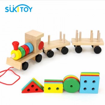 Wooden Shape Matching Toys For Children Boys Classic Train Models Building Blocks Oyuncak Montessori Game Brinquedo Oyuncaklar