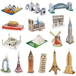 CubicFun DIY 3D Puzzle Toy Assembly Cardboard Model Building Sets Architecture Ship Car Eiffel Tower Titanic Educational Toys