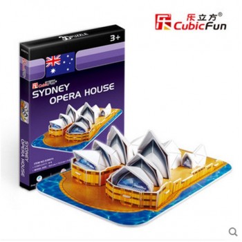 CubicFun DIY 3D Puzzle Toy Assembly Cardboard Model Building Sets Architecture Ship Car Eiffel Tower Titanic Educational Toys