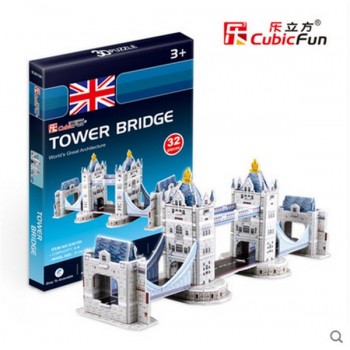 CubicFun DIY 3D Puzzle Toy Assembly Cardboard Model Building Sets Architecture Ship Car Eiffel Tower Titanic Educational Toys