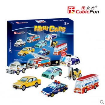 CubicFun DIY 3D Puzzle Toy Assembly Cardboard Model Building Sets Architecture Ship Car Eiffel Tower Titanic Educational Toys