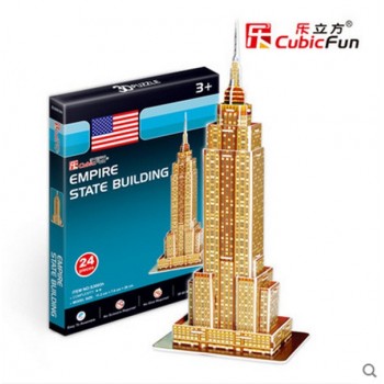 CubicFun DIY 3D Puzzle Toy Assembly Cardboard Model Building Sets Architecture Ship Car Eiffel Tower Titanic Educational Toys