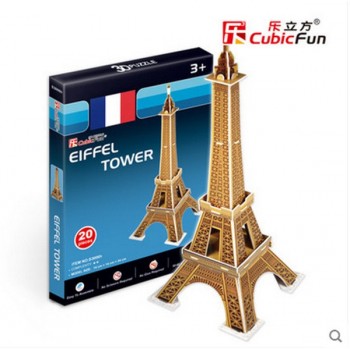 CubicFun DIY 3D Puzzle Toy Assembly Cardboard Model Building Sets Architecture Ship Car Eiffel Tower Titanic Educational Toys