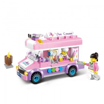 Enlighten Building Block City Town Cars Road Wrecker SWAT SUV Garbage Truck Ice Cream Car MOC Educational Brick - No Retail Box