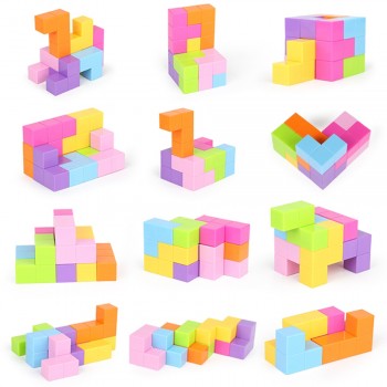 Magnetic Magic Cube Creative DIY Blocks Technic Plastic Building Blocks Strong Magnetic Puzzle Designer Interactive Toy For Kid