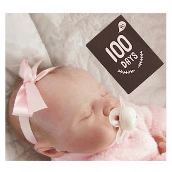 baby birth month days old hundred days commemorative card pregnant mother photo background growth milestone photography props