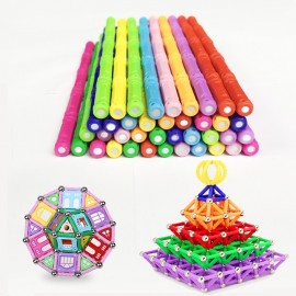 50~200pcs Magnet Bars Metal ball Magnetic Designer Building Blocks Construction Educational Toys for Children Christmas Gifts