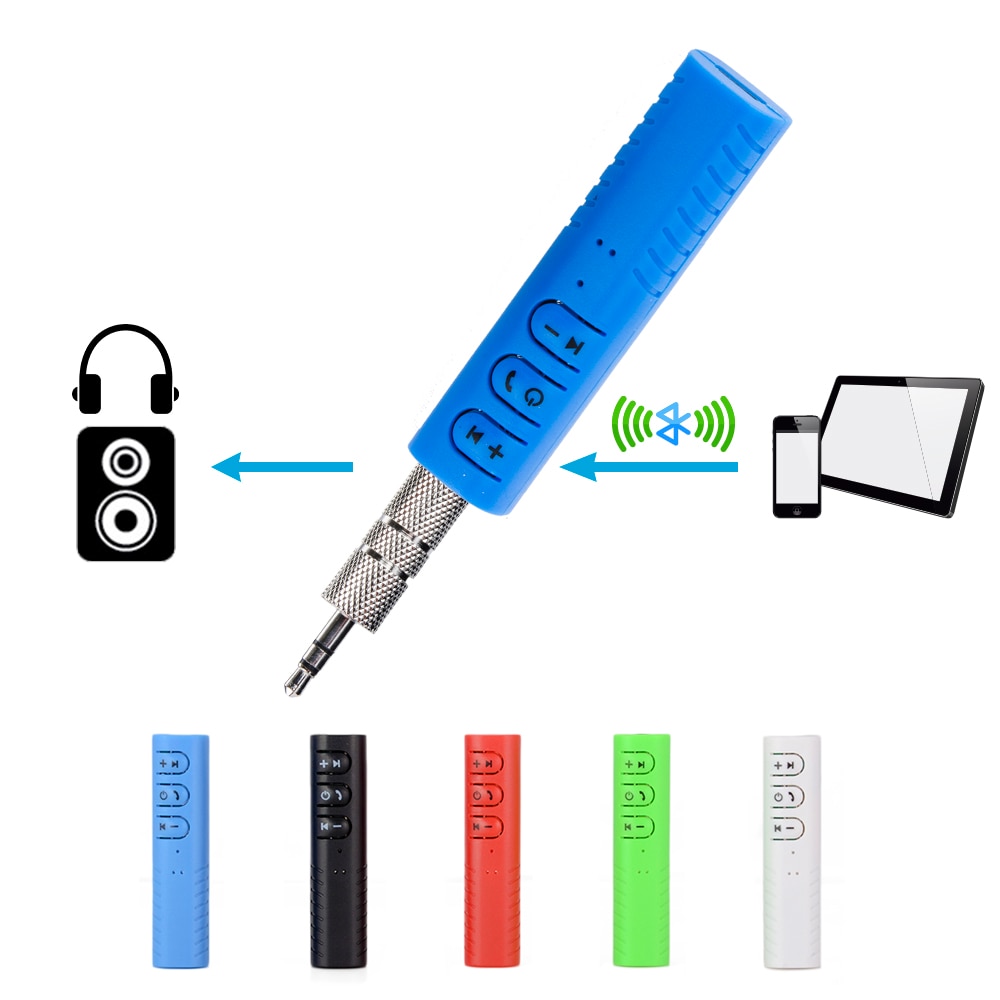 Hippcron Car Bluetooth Car Kit Adapter Aux Jack 3.5mm Car Kit Audio Music Adapter Auto AUX In Kit for Headphone Stereo Speaker