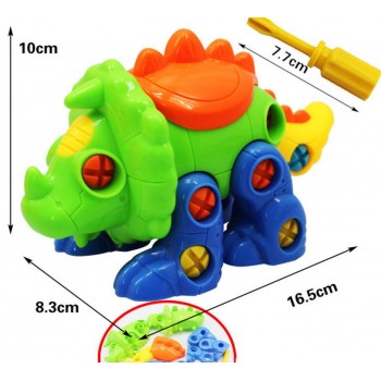 17 kinds colorful PVC bolts and nuts Assembled toy car DIY car model Handmade educational toys for children gift
