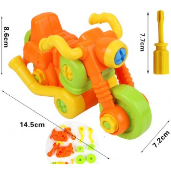 17 kinds colorful PVC bolts and nuts Assembled toy car DIY car model Handmade educational toys for children gift