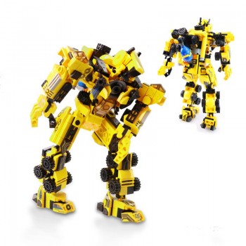 YETAA Legofigure Hook Truck Agitator Crane Mech Armor Bricks Toys Gifts Blocks Toys for Children 12in1 Minecraft Building Blocks