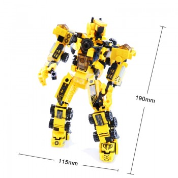 YETAA Legofigure Hook Truck Agitator Crane Mech Armor Bricks Toys Gifts Blocks Toys for Children 12in1 Minecraft Building Blocks