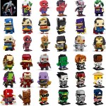 New Brickheadz Legoed Avengers 3 Marvel Infinity War Headz Super Heroes Building Blocks Iron Man Aquaman Hulk Toys for Children