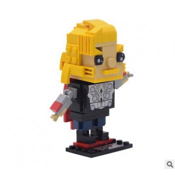 New Brickheadz Legoed Avengers 3 Marvel Infinity War Headz Super Heroes Building Blocks Iron Man Aquaman Hulk Toys for Children