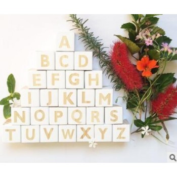 Wooden Square Blocks Toys Cubes Embellishment for Woodwork Craft DIY Crafts Children Toy Gift Decoration lepin letters christmas