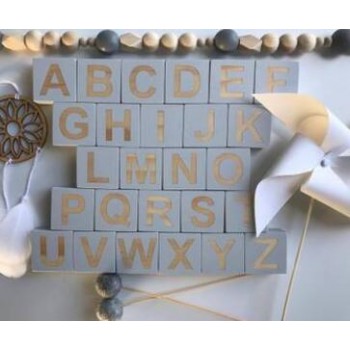 Wooden Square Blocks Toys Cubes Embellishment for Woodwork Craft DIY Crafts Children Toy Gift Decoration lepin letters christmas