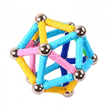 QWZ 50pcs-280pcs Magnet Bars amp; Metal Balls Magnetic Construction Creative Toys DIY Designer Educational Toy For Children Gifts