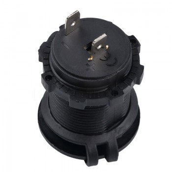 12V Motor Charger Adapter Waterproof Cigarette Lighter Power Socket Plug Black for Motorcycle Car Boat Tractor Accessory Not USB