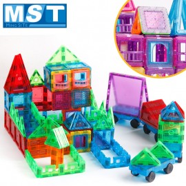 72PCS Magnetic Tiles Building Big Magnetic Blocks Solid 3D Magnetic Block Building Toys For Children Bricks