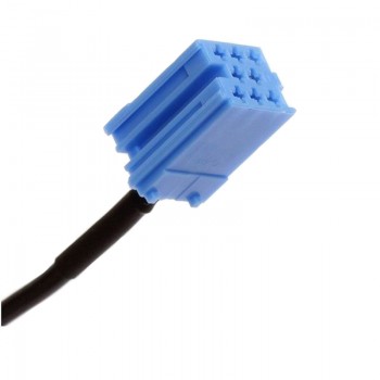 Biurlink Car Mini ISO 8 Pin Aux Cable Adapter for Volkswagen AUDI Bla-punkt Radio