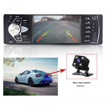 Car Radio Auto Audio Stereo 4.1 inch 1 Din FM Bluetooth 2.0 Support Rear View Camera USB Steering Wheel Control autoradio 4022D
