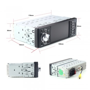 Car Radio Auto Audio Stereo 4.1 inch 1 Din FM Bluetooth 2.0 Support Rear View Camera USB Steering Wheel Control autoradio 4022D