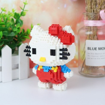 Classic japan cartoon image Hello Kitty micro diamond building block kt cat Melody rabbit Keroppi Frog XO penguin nanoblock toys