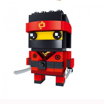 NINJAGO Brickheadz Kai Jay Lloyd Master Wu minifigures Compatible With Legos Brick headz Model Building Blocks Bricks kids Toy