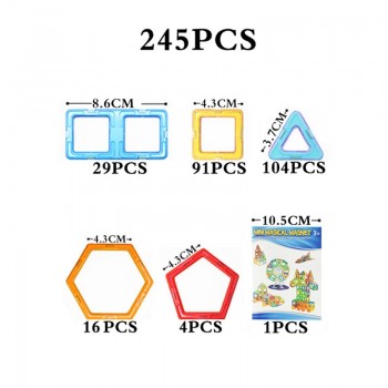 MylitDear 2017 245pcs Mini Magnetic Blocks Educational Construction Set Models amp; Building Toy ABS Magnet Designer Kids Gift