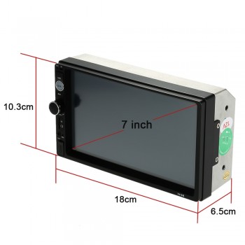 BYNCG 7 inch 2 Din HD AutoRadio Bluetooth USB/TF FM Aux Input Car Radio Auto MP5 MP4 MP3 Player HD Rear View Camera