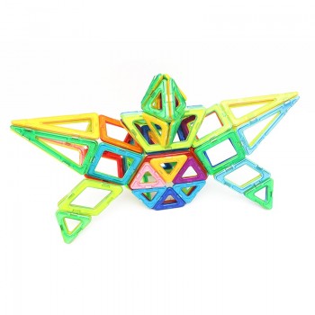 MyLitDear 108pcs Robot Magnetic Designer Construction Model Building Toy Plastic Magnetic Blocks Magic Educational Toys