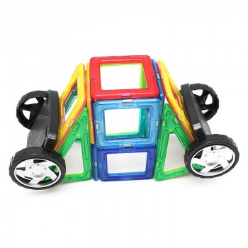 MyLitDear 108pcs Robot Magnetic Designer Construction Model Building Toy Plastic Magnetic Blocks Magic Educational Toys