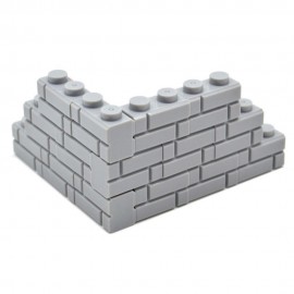 Dongzhur Educational Toy A bag of 50 small granulated brick wall bricks ABS Plastic nine color kids toys