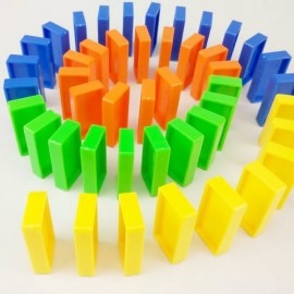 Domino Blocks Children Color Sort Kids Early Dominoes Puzzle Games Educational Toys For Children Gift Birthday Funny plastic toy