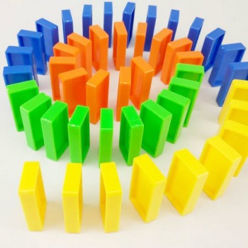 Domino Blocks Children Color Sort Kids Early Dominoes Puzzle Games Educational Toys For Children Gift Birthday Funny plastic toy