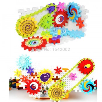 Fun With Gears Building Set Learning Blocks,Spinning Gears,Farm Gear,Kaleidoscope Gear Combination Educational STEM Toys for kid