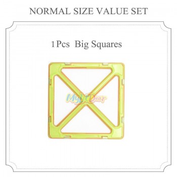 1 pcs Magnetic Building Big Size Magnetic Designer DIY Magnetic Designer Construction 3D Magnet Toys For Children