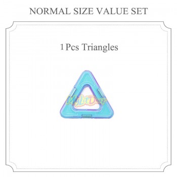 1 pcs Magnetic Building Big Size Magnetic Designer DIY Magnetic Designer Construction 3D Magnet Toys For Children