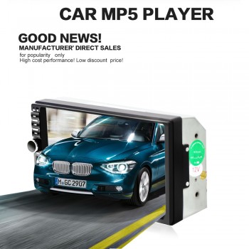 7018B Universal 7 Inch 2 DIN Car Audio Stereo Player Touch Screen Car Video MP5 Player TF SD MMC USB FM Radio Hands-free Call
