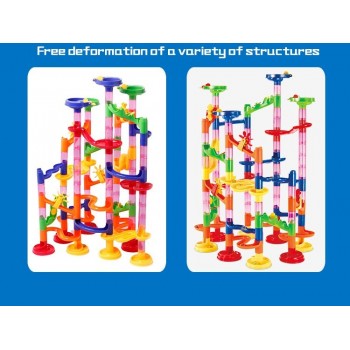 105PCS DIY Construction Marble Race Run Maze Balls High Quality STEM Learning Toy  Maze Balls Track Building Blocks Educational